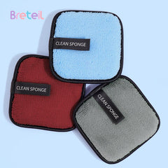 3pcs Reusable Makeup Remover Pads Soft Facial Cleansing Cloths