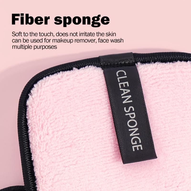 3pcs Reusable Makeup Remover Pads Soft Facial Cleansing Cloths