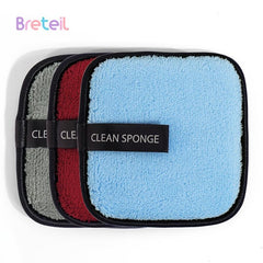 3pcs Reusable Makeup Remover Pads Soft Facial Cleansing Cloths