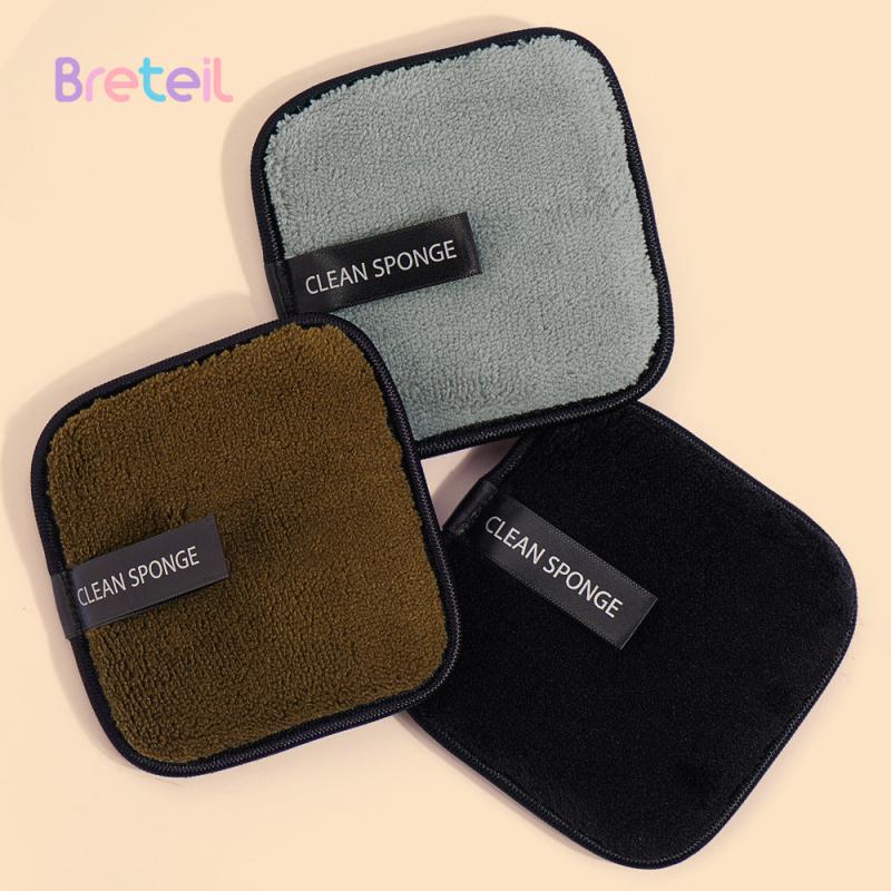 3pcs Reusable Makeup Remover Pads Soft Facial Cleansing Cloths