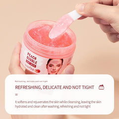 Cucumber Peach Bubble Facial Mask Mud Cleaning Pore Wrinkle Facial Mask 100g