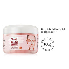 Cucumber Peach Bubble Facial Mask Mud Cleaning Pore Wrinkle Facial Mask 100g