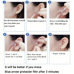 40 Pcs Invisible Face Lift Tapes V-Shaped Face Lift Tape