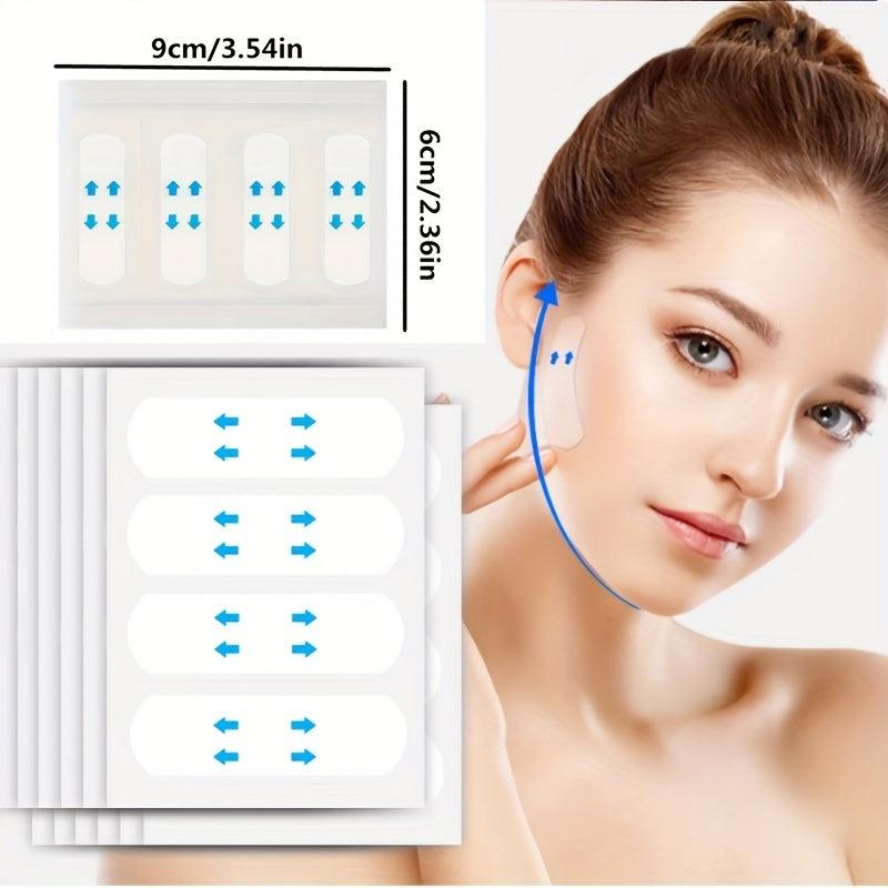 40 Pcs Invisible Face Lift Tapes V-Shaped Face Lift Tape