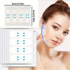 40 Pcs Invisible Face Lift Tapes V-Shaped Face Lift Tape