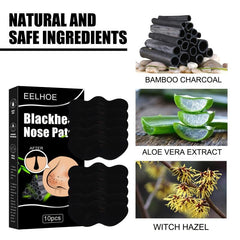 Bamboo Charcoal Blackhead Nose Mask for Deep Cleansing