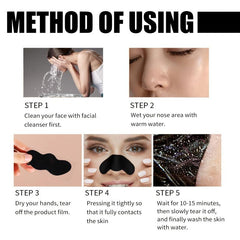 Bamboo Charcoal Blackhead Nose Mask for Deep Cleansing