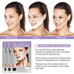 V Line Shaping Face Masks Double Chin Reducer Neck Lift Tape