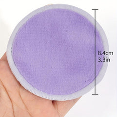 12pcs Colorful Makeup Remover Towel Mesh Bag Soft and Reusable Washable Puff