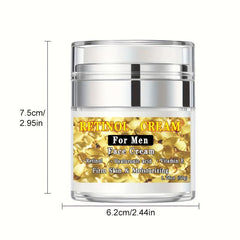 Men Face Cream with Retinol Hyaluronic Acid Vitamin E 1.76 Oz