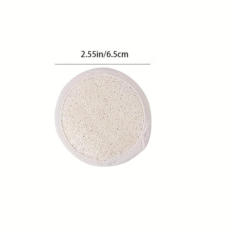 2pcs Natural Loofah Pads Face Exfoliator Scrubber Handheld Luffa Pad Sponges