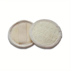 2pcs Natural Loofah Pads Face Exfoliator Scrubber Handheld Luffa Pad Sponges