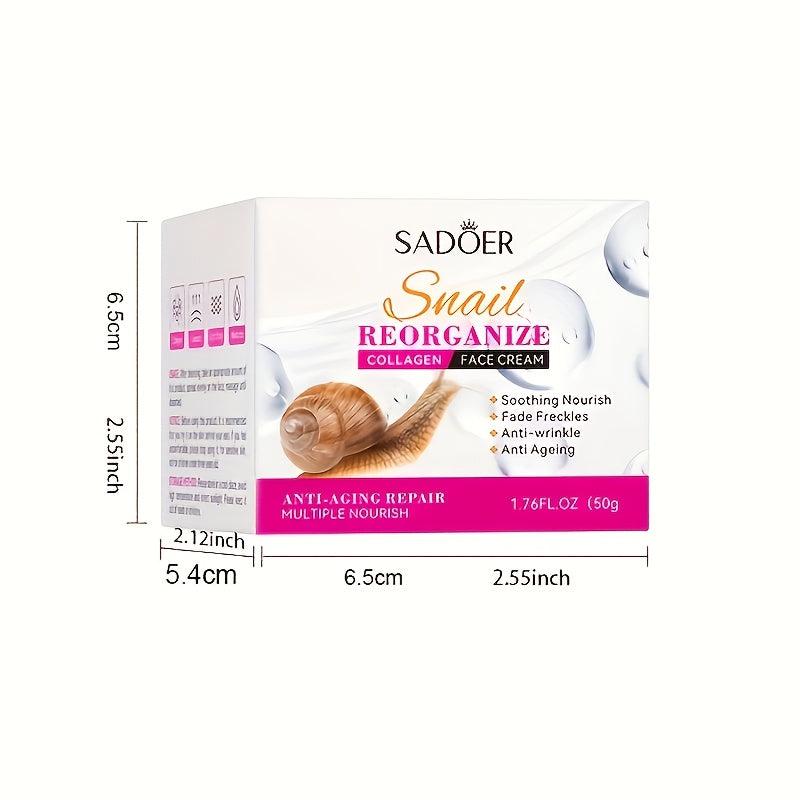50g Collagen Night Cream Hydrates Skin, Shrink Pores, Fight Dark Circles