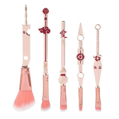 5pcs Cartoon Anime Makeup Brush Set for Eye Shadow Blush, Cosplay and Beauty