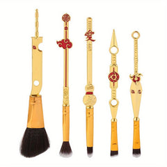 5pcs Cartoon Anime Makeup Brush Set for Eye Shadow Blush, Cosplay and Beauty