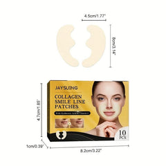 Collagen Laugh Line Patch 10pcs Facial Smoothing