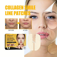 Collagen Laugh Line Patch 10pcs Facial Smoothing