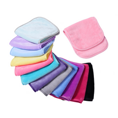Flannel Cleansing Soft Makeup Remover Towel Reusable 3pcs