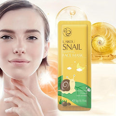 10 Pcs Snail Face Mask Moisturizing Travel Smooth Wrinkle