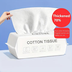 100 Pcs Disposable Face Towel Soft Dry Wipes Facial Cloths Towelettes