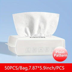 100 Pcs Disposable Face Towel Soft Dry Wipes Facial Cloths Towelettes