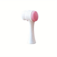 3D Bilateral Silicone Facial Cleanser Brush Soft Bristles - Men and Women