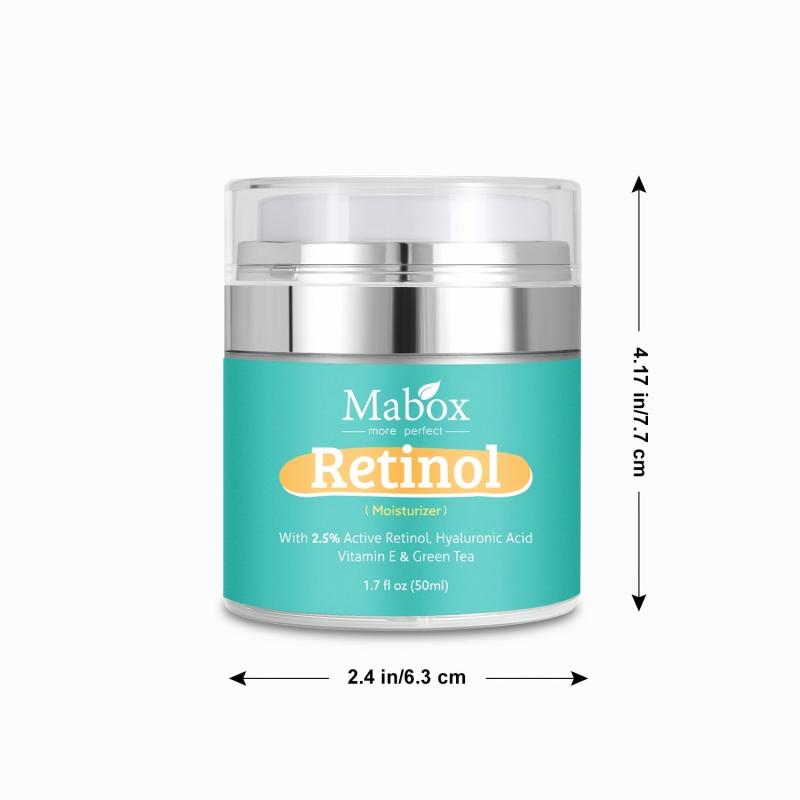Mabox Retinol Moisturizer Cream, Hyaluronic Acid, Vitamin E, Anti-Aging Formula