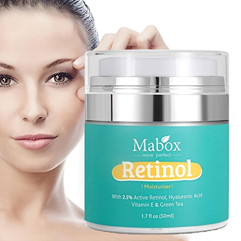Mabox Retinol Moisturizer Cream, Hyaluronic Acid, Vitamin E, Anti-Aging Formula