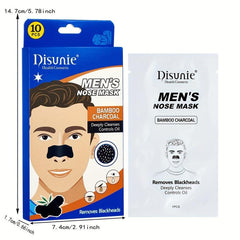 10 Pcs Charcoal Blackhead Pore Strips Remove Blackheads Deep Cleansing Strips