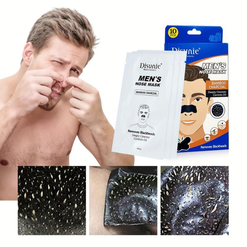 10 Pcs Charcoal Blackhead Pore Strips Remove Blackheads Deep Cleansing Strips