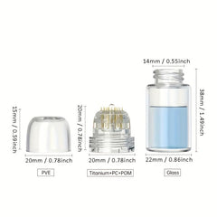 Hydra Needle Derma Stamp 20 Needle 0 25mm 0 5mm 20Pin Titanium Needle