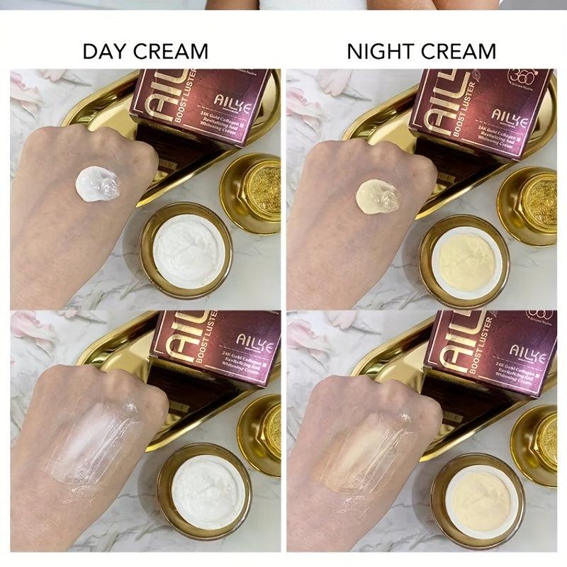 Women's Dual Action Face Cream Set: Firm, Tighten, Repair Skin, Reduce Wrinkles