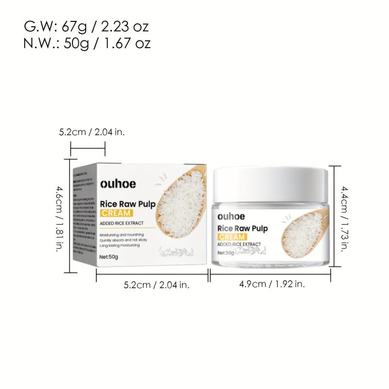 Rice Repair Face Cream Fade Fine Lines Repair Skin Barrier 50g