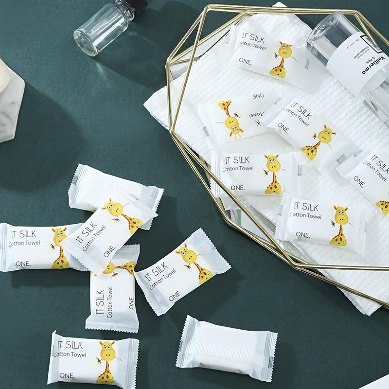 20 Pcs Disposable Compressed Wash Towel Travel Size Thickened Portable Towel