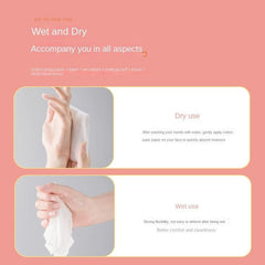 80 Count Disposable Face Towels for Makeup Removal and Cleansing