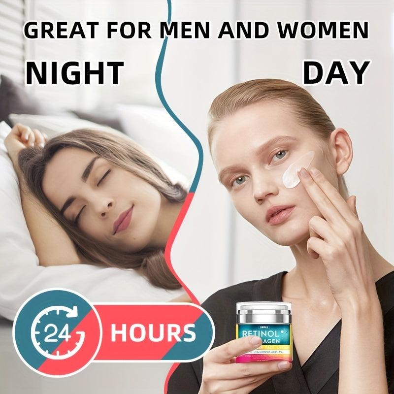 Retinol Cream with Hyaluronic Acid - Reduce Wrinkles, Fine Lines, Dryness