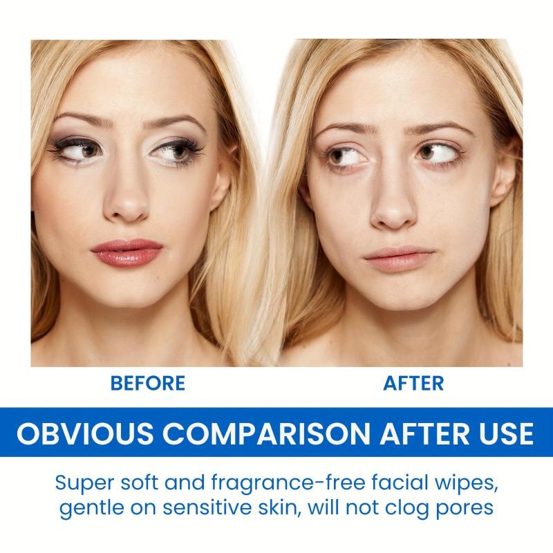 Gentle Makeup Remover Wipes Deep Cleansing Face Eye Lip Makeup 10pcs