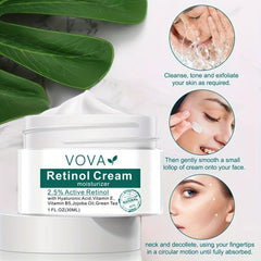 Retinol Cream For Face Moisturizer with 2.5% Retinol & Hyaluronic Acid