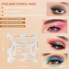 Eyeliner Eyebrows Eye Shadow Stencils Quick Easy Makeup Tool