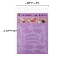 Eyeliner Eyebrows Eye Shadow Stencils Quick Easy Makeup Tool