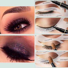 Eyeliner Eyebrows Eye Shadow Stencils Quick Easy Makeup Tool