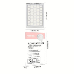 72 Pcs Acne Pimple Patch Hydrocolloid Covering Zits Blemishes Spot Stickers