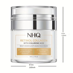 Retinol Face Cream with Hyaluronic Acid - Moisturizes, Repairs, and Smooths Skin