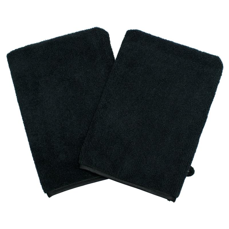 2 Pcs Microfiber Body Wash Mitts Reusable Makeup Remover Mitt