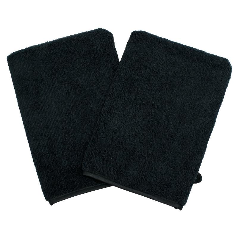 2 Pcs Microfiber Body Wash Mitts Reusable Makeup Remover Mitt