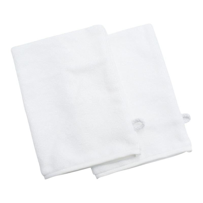 2 Pcs Microfiber Body Wash Mitts Reusable Makeup Remover Mitt