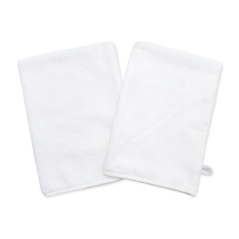 2 Pcs Microfiber Body Wash Mitts Reusable Makeup Remover Mitt