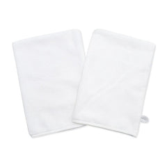 2 Pcs Microfiber Body Wash Mitts Reusable Makeup Remover Mitt