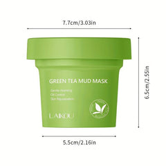 2pcs 100g Green Tea Mud Mask Nourishing Antioxidant
