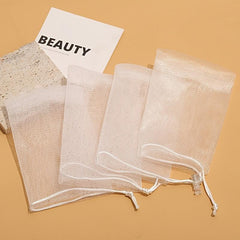 3pcs Soap Bubble Mesh Bags Exfoliating Mesh Soap Bag Drawstring Holder Bags